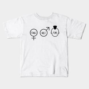 The Genders – Female, Male, Punk Kids T-Shirt